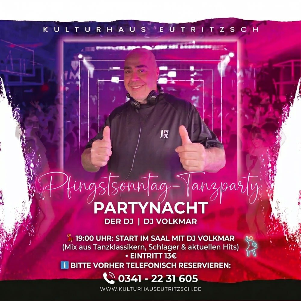 Pfingsten, Tanz, DJ Volkmar